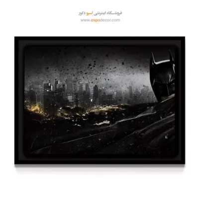 تابلو دیواری برای دفتر کار - شوالیه تاریکی – تابلو کمیک استریپ - اسپو دکور