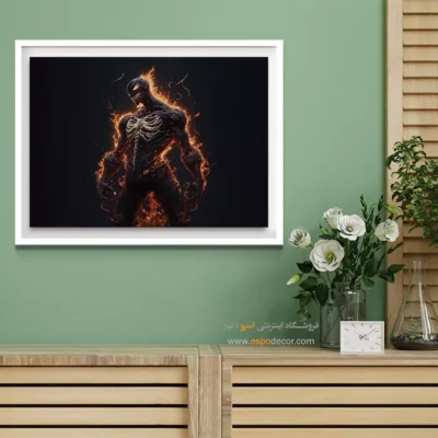 تابلو دیواری اتاق خواب پسرانه - ونوم – تابلو کمیک استریپ - اسپو دکور