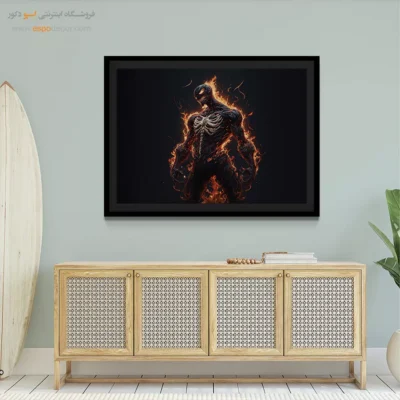 تابلو دیواری اتاق خواب پسرانه - ونوم – تابلو کمیک استریپ - اسپو دکور