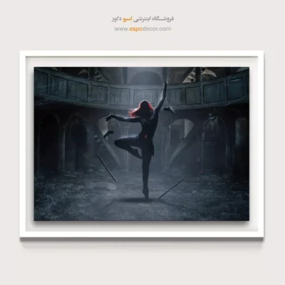 تابلو دیواری اتاق خواب دخترانه - بیوه سیاه – تابلو کمیک استریپ - اسپو دکور