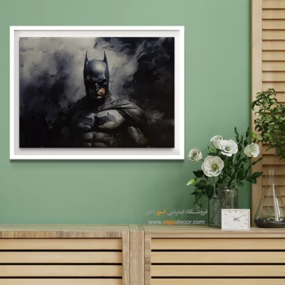 تابلو قهرمانی شوالیه سیاه - بت من – تابلو کمیک استریپ - اسپو دکور