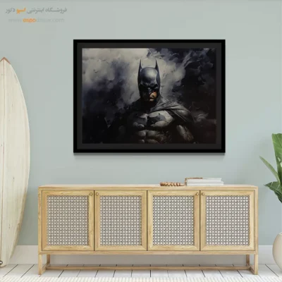 تابلو قهرمانی شوالیه سیاه - بت من – تابلو کمیک استریپ - اسپو دکور