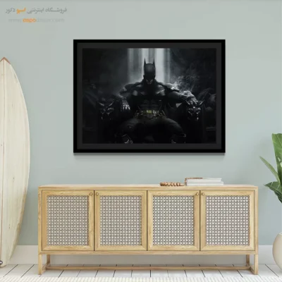 تابلو شخصیت بتمن - شوالیه آرکهام – تابلو کمیک استریپ - اسپو دکور