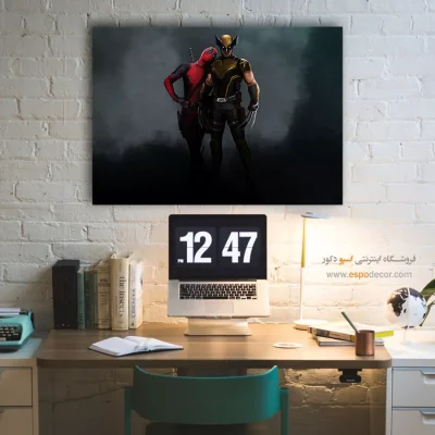 تابلو جدید ددپول - ددپول و ولورین – تابلو کمیک استریپ - اسپو دکور