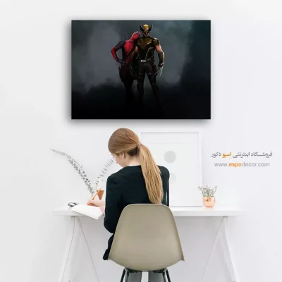 تابلو جدید ددپول - ددپول و ولورین – تابلو کمیک استریپ - اسپو دکور