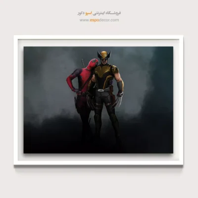 تابلو جدید ددپول - ددپول و ولورین – تابلو کمیک استریپ - اسپو دکور