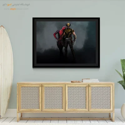 تابلو جدید ددپول - ددپول و ولورین – تابلو کمیک استریپ - اسپو دکور