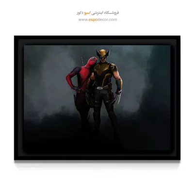 تابلو جدید ددپول - ددپول و ولورین – تابلو کمیک استریپ - اسپو دکور