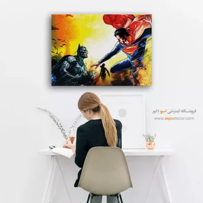 تابلو هنری کمیک سوپرمن