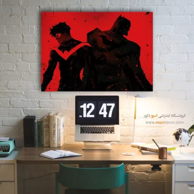 تابلو دیواری جذاب برای نوجوان - نایت وینگ – تابلو کمیک استریپ - اسپو دکور
