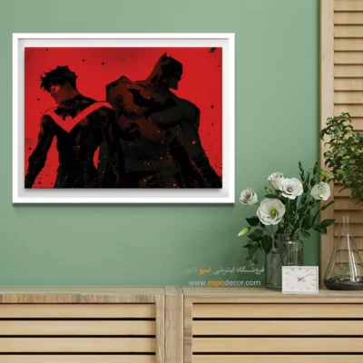 تابلو دیواری جذاب برای نوجوان - نایت وینگ – تابلو کمیک استریپ - اسپو دکور