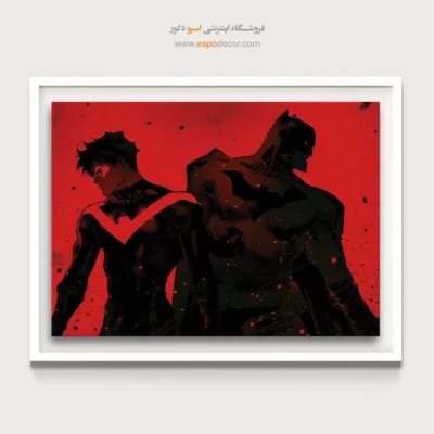 تابلو دیواری جذاب برای نوجوان - نایت وینگ – تابلو کمیک استریپ - اسپو دکور