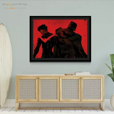 تابلو دیواری جذاب برای نوجوان - نایت وینگ – تابلو کمیک استریپ - اسپو دکور