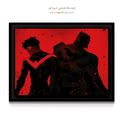 تابلو دیواری جذاب برای نوجوان - نایت وینگ – تابلو کمیک استریپ - اسپو دکور