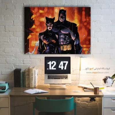 تابلو کمیک زن گربهای