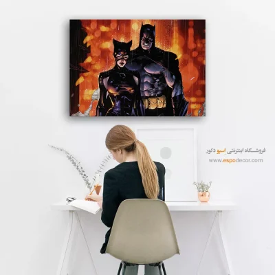 تابلو کمیک زن گربهای