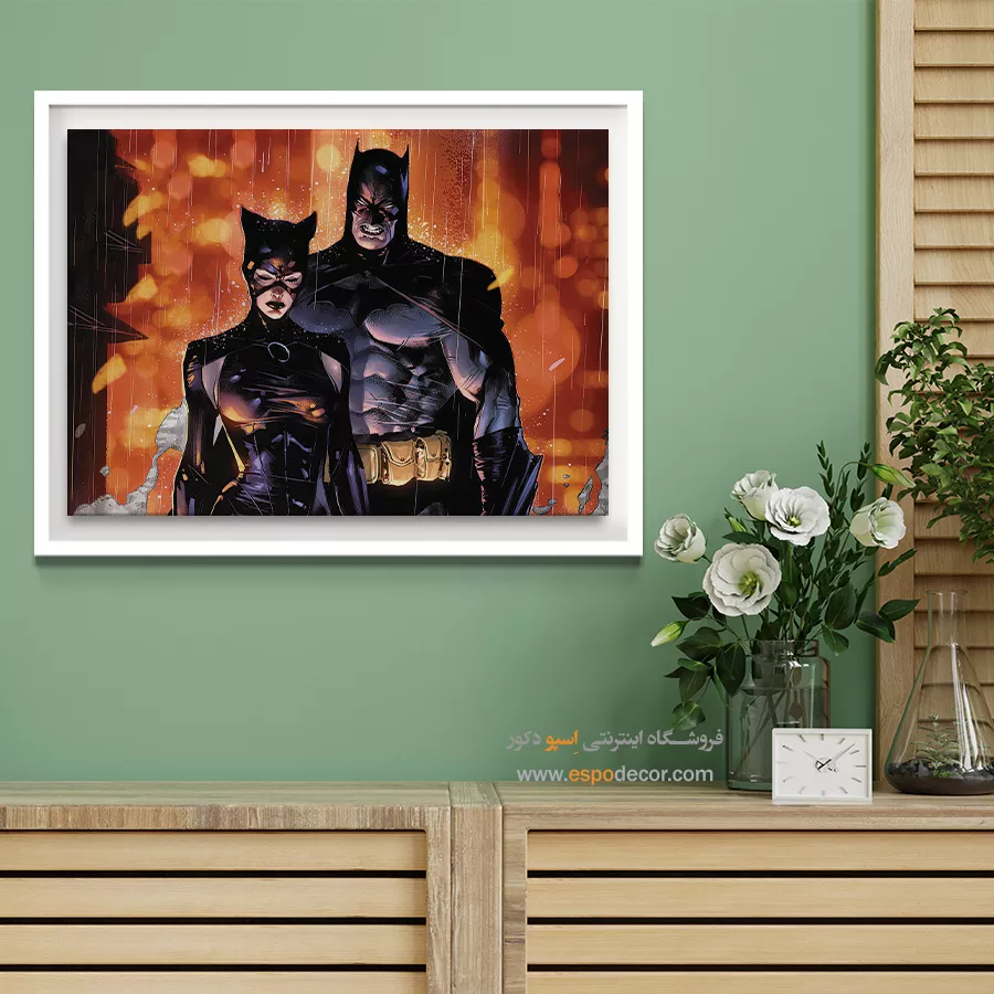 تابلو کمیک زن گربهای - زن گربهای – تابلو کمیک استریپ - اسپو دکور