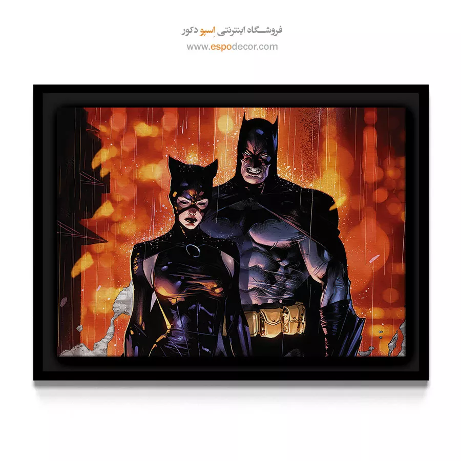 تابلو کمیک زن گربهای - زن گربهای – تابلو کمیک استریپ - اسپو دکور