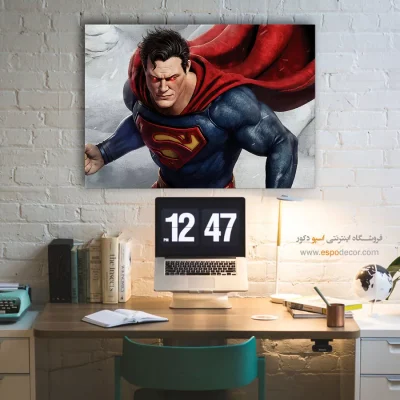 تابلو فانتزی با تصاویر کمیک - تصویر قهرمان – تابلو کمیک استریپ - اسپو دکور