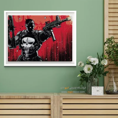 تابلو کمیک برای اتاق نوجوان - مجازاتگر – تابلو کمیک استریپ - اسپو دکور