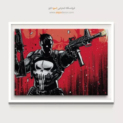 تابلو کمیک برای اتاق نوجوان - مجازاتگر – تابلو کمیک استریپ - اسپو دکور