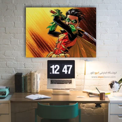 تابلو با طرح‌های قهرمانی - رابین – تابلو کمیک استریپ - اسپو دکور