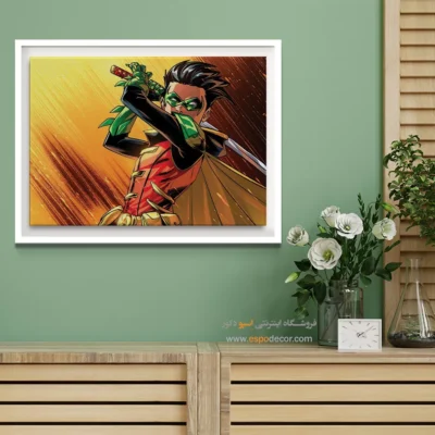 تابلو با طرح‌های قهرمانی - رابین – تابلو کمیک استریپ - اسپو دکور