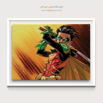 تابلو با طرح‌های قهرمانی - رابین – تابلو کمیک استریپ - اسپو دکور
