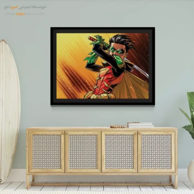 تابلو با طرح‌های قهرمانی - رابین – تابلو کمیک استریپ - اسپو دکور