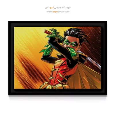 تابلو با طرح‌های قهرمانی - رابین – تابلو کمیک استریپ - اسپو دکور