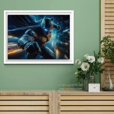 تابلو گرافیکی شوالیه تاریکی - شوالیه سیاه – تابلو کمیک استریپ - اسپو دکور