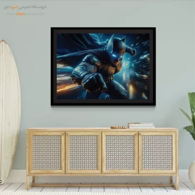 تابلو گرافیکی شوالیه تاریکی - شوالیه سیاه – تابلو کمیک استریپ - اسپو دکور