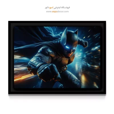 تابلو گرافیکی شوالیه تاریکی - شوالیه سیاه – تابلو کمیک استریپ - اسپو دکور