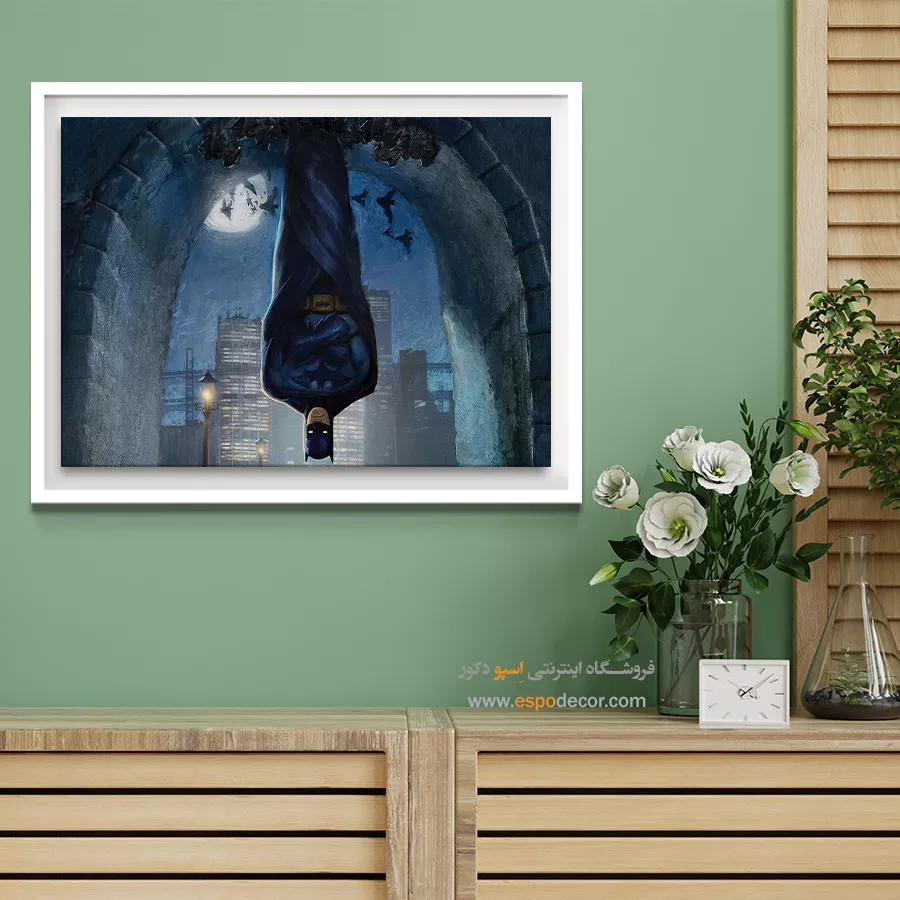 تابلو با تصاویر داستانی بتمن - شهر تاریک – تابلو کمیک استریپ - اسپو دکور