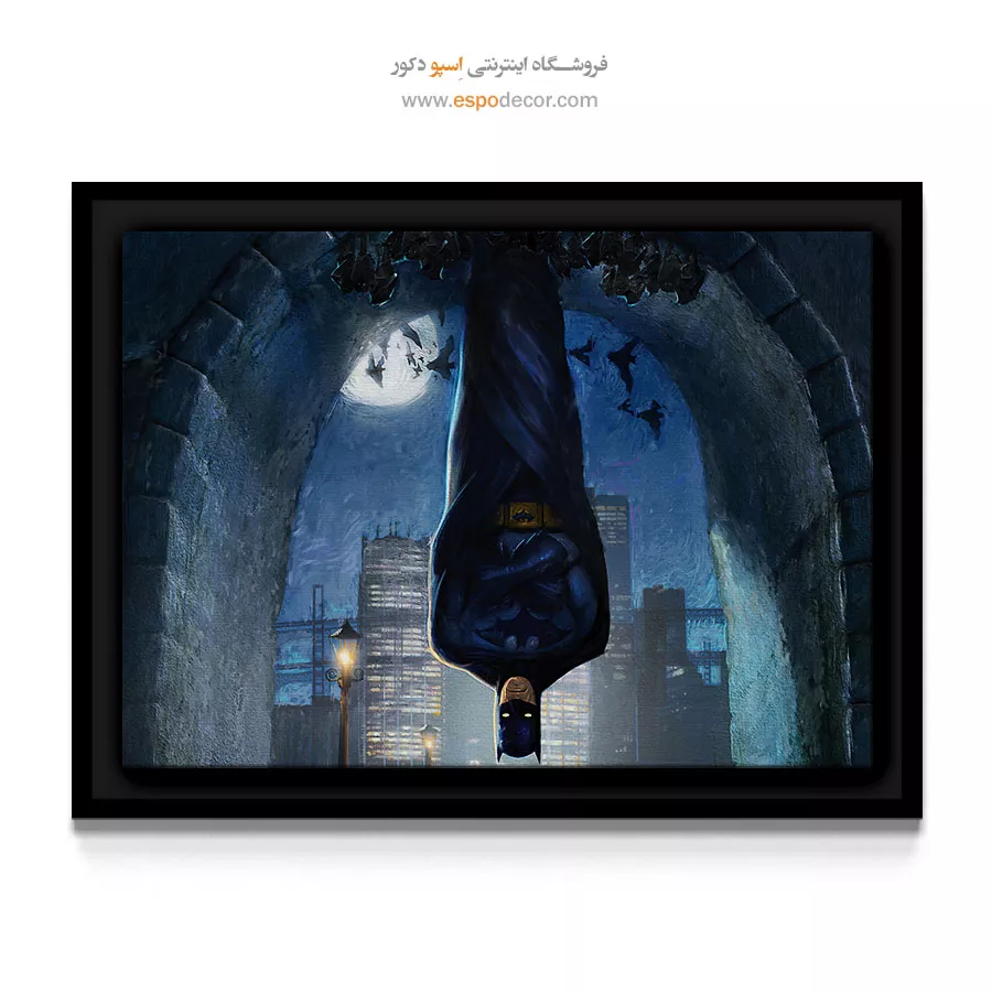 تابلو با تصاویر داستانی بتمن - شهر تاریک – تابلو کمیک استریپ - اسپو دکور