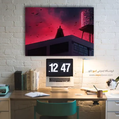 تابلو داستانی رنگی - قهرمان بیمرز – تابلو کمیک استریپ - اسپو دکور