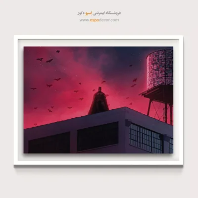 تابلو داستانی رنگی - قهرمان بی‌مرز – تابلو کمیک استریپ - اسپو دکور