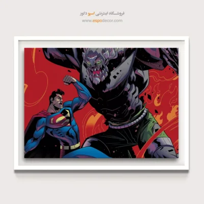 تابلو دیواری برای اتاق خواب جوانان - نبردهای رویایی – تابلو کمیک استریپ - اسپو دکور