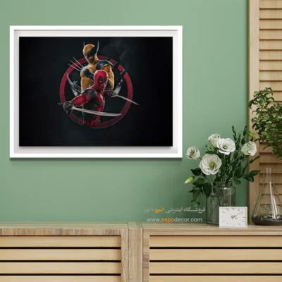تابلو دیواری برای گیم روم - ابرقهرمانان – تابلو کمیک استریپ - اسپو دکور