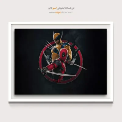 تابلو دیواری برای گیم روم - ابرقهرمانان – تابلو کمیک استریپ - اسپو دکور