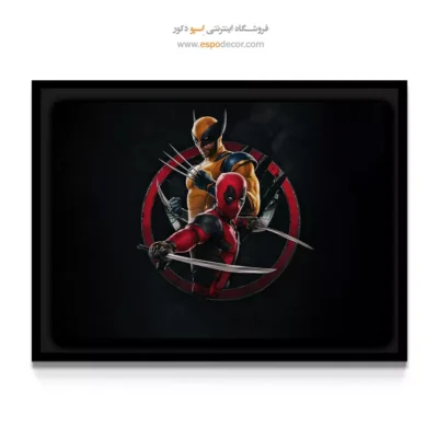 تابلو دیواری برای گیم روم - ابرقهرمانان – تابلو کمیک استریپ - اسپو دکور