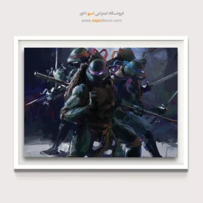 تابلو دیواری برای عاشقان فیلم - لاک‌پشت‌های نینجا – تابلو کمیک استریپ - اسپو دکور