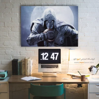 تابلو شخصیتهای کمیک شوالیه ماه - شوالیه – تابلو کمیک استریپ - اسپو دکور
