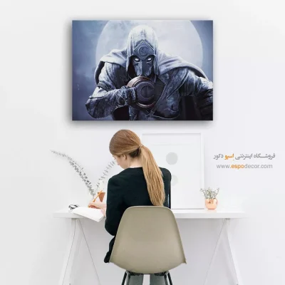 تابلو شخصیتهای کمیک شوالیه ماه - شوالیه – تابلو کمیک استریپ - اسپو دکور