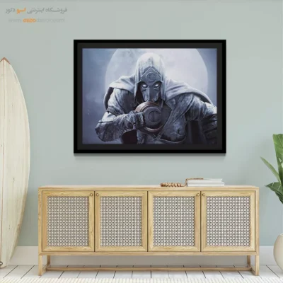 تابلو شخصیت‌های کمیک شوالیه ماه - شوالیه – تابلو کمیک استریپ - اسپو دکور