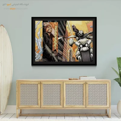 خرید تابلو مدرن کمیک - انتقام شوالیه ماه – تابلو کمیک استریپ - اسپو دکور