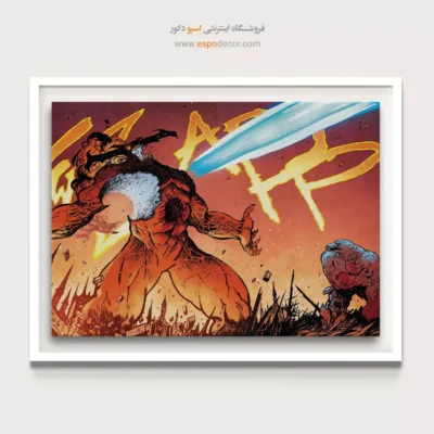 تابلو ابرقهرمان داستانی - بتا ری بیل – تابلو کمیک استریپ - اسپو دکور