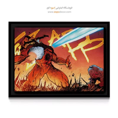 تابلو ابرقهرمان داستانی - بتا ری بیل – تابلو کمیک استریپ - اسپو دکور