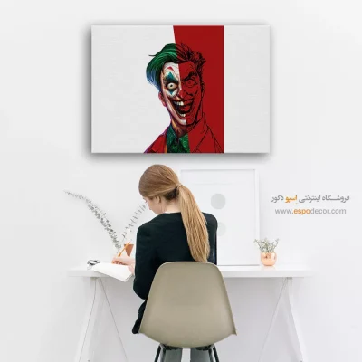 خرید تابلو گرافیکی کمیک - جوکر – تابلو کمیک استریپ - اسپو دکور