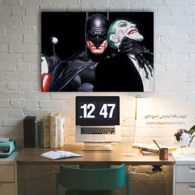 تابلو گرافیکی مدرن کمیک استریپ - جوکر و بتمن – تابلو کمیک استریپ - اسپو دکور